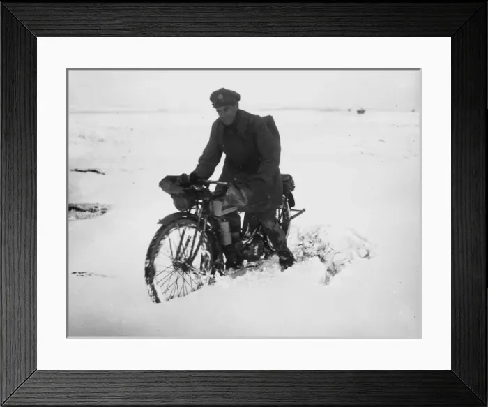 Framed Print : Despatch rider 1917 Framed Print : Despatch rider 1917