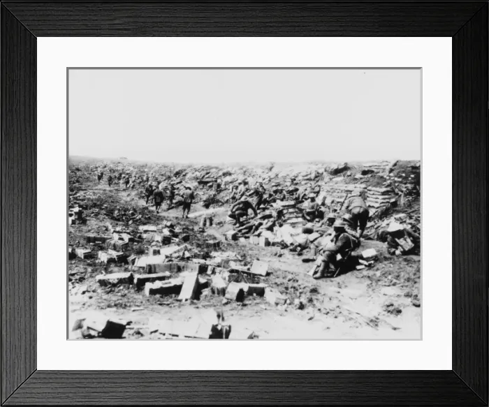 Framed Print : British front in France 1917 Framed Print : British front in France 1917
