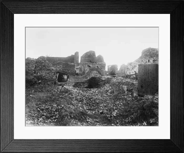 Framed Print : Ruined Village 1917 Framed Print : Ruined Village 1917