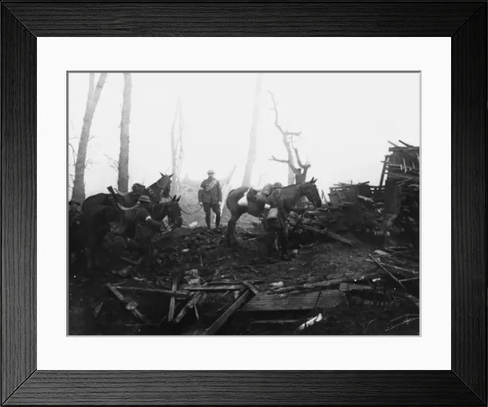 Framed Print : Cavalry reconnaisance party 1917 Framed Print : Cavalry reconnaisance party 1917