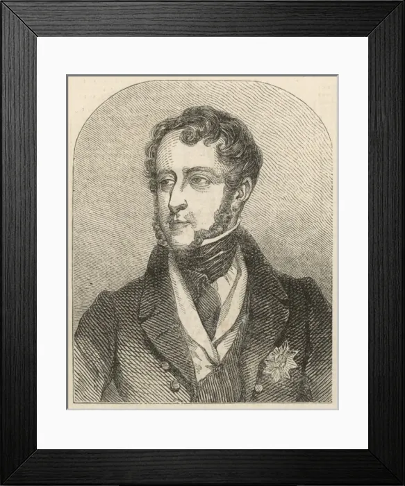 Framed Print : Duke of Devonshire 1843 Framed Print : Duke of Devonshire 1843