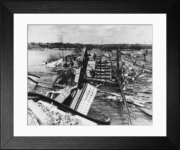 Framed Print : Chaulners Peronne Line 1917 Framed Print : Chaulners Peronne Line 1917