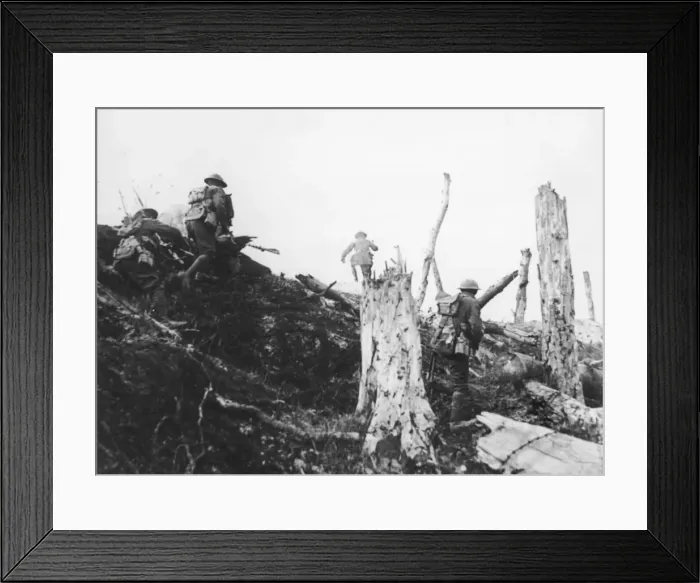 Framed Print : British Front in France 1917 Framed Print : British Front in France 1917