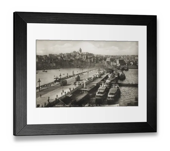 Framed Print : The Galata Bridge - Istanbul Framed Print : The Galata Bridge - Istanbul