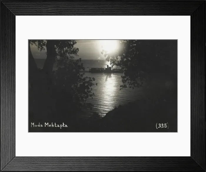 Framed Print : Ferry Boat on the Bosphorus at night at Moda Framed Print : Ferry Boat on the Bosphorus at night at Moda