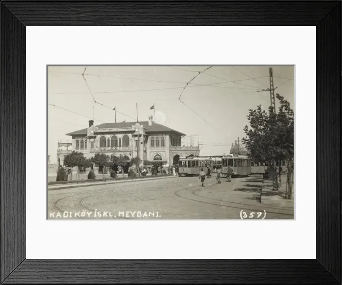 Framed Print : Tram Station and the Ferry Boat landing stage at Kadikoy Framed Print : Tram Station and the Ferry Boat landing stage at Kadikoy