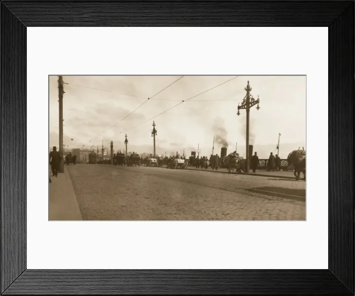 Framed Print : Galata Bridge - old view - Constantinople Framed Print : Galata Bridge - old view - Constantinople