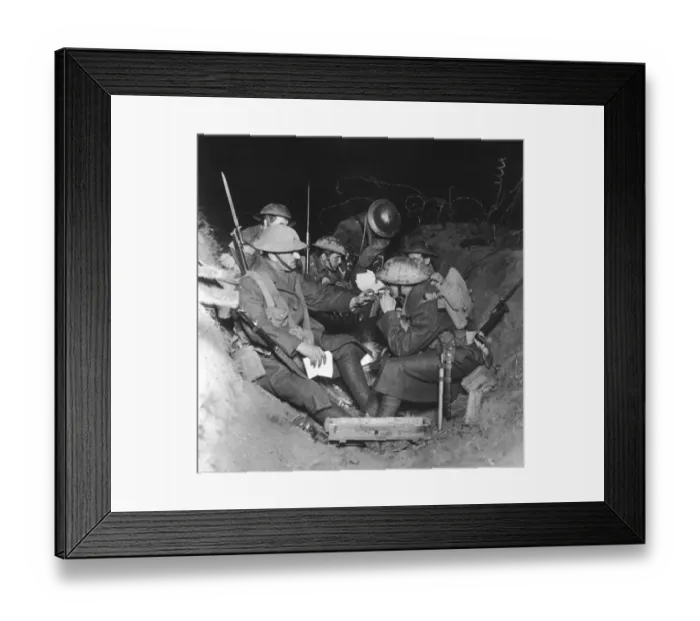 Framed Print : British Front in France in 1917