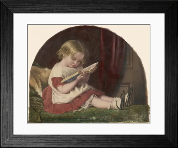 Framed Print : Young girl reading Framed Print : Young girl reading