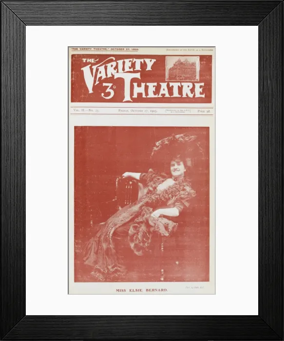 Framed Print : Variety Theatre, Elsie Bernard Framed Print : Variety Theatre, Elsie Bernard