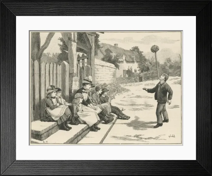 Framed Print : The Village Conjuror Framed Print : The Village Conjuror