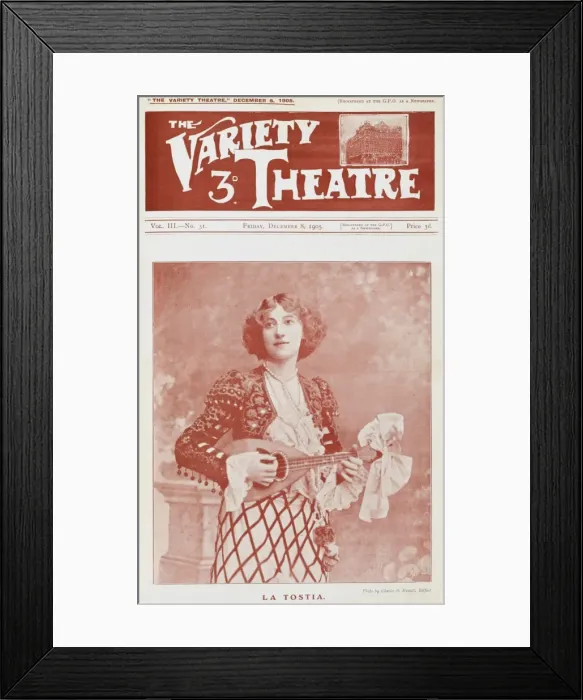 Framed Print : Variety Theatre, La Tostia Framed Print : Variety Theatre, La Tostia