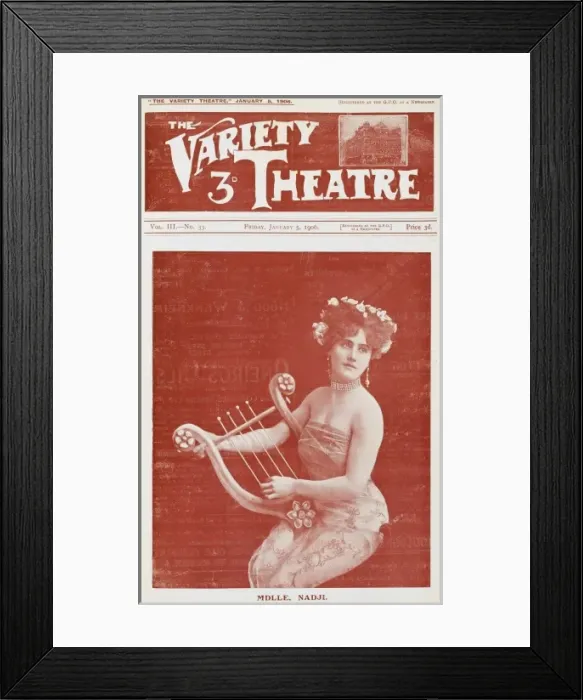 Framed Print : Variety Theatre, Mademoiselle Nadgi Framed Print : Variety Theatre, Mademoiselle Nadgi