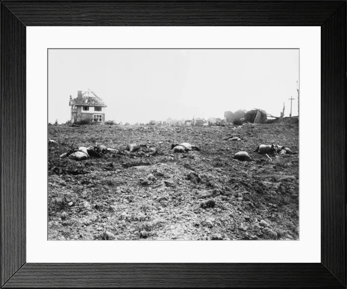 Framed Print : British front in France in 1917 Framed Print : British front in France in 1917