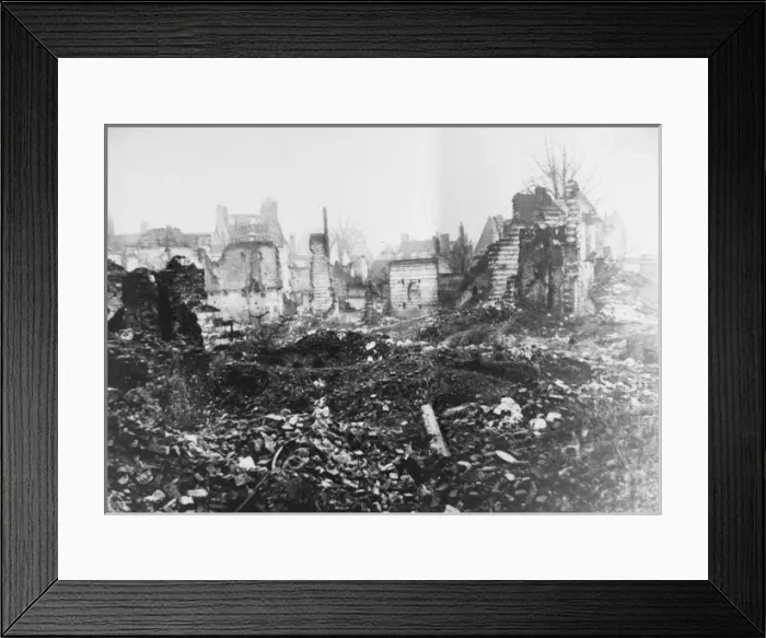 Framed Print : Ruins of Arras 1917 Framed Print : Ruins of Arras 1917