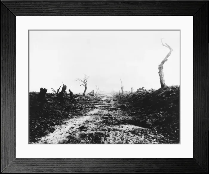 Framed Print : Road to Guillemont 1916 Framed Print : Road to Guillemont 1916