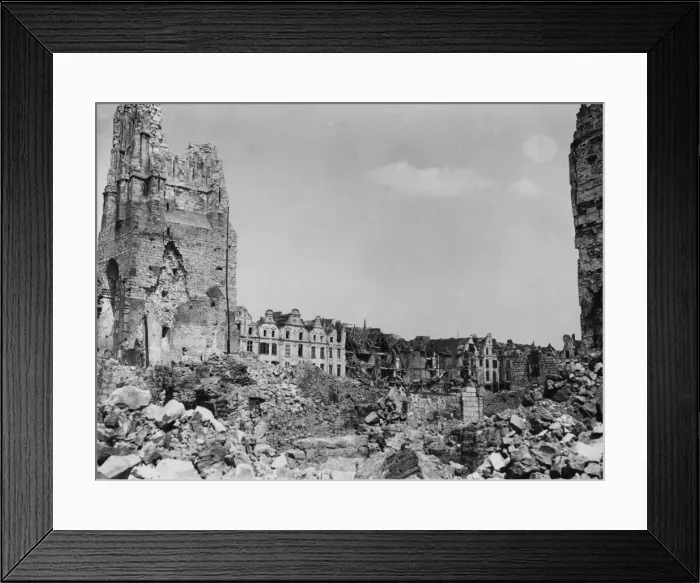 Framed Print : Ruins of Arras 1917 Framed Print : Ruins of Arras 1917