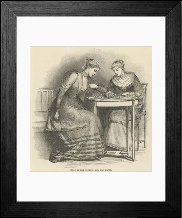 Framed Print : Girls Attire: The Newest and Best Framed Print : Girls Attire: The Newest and Best