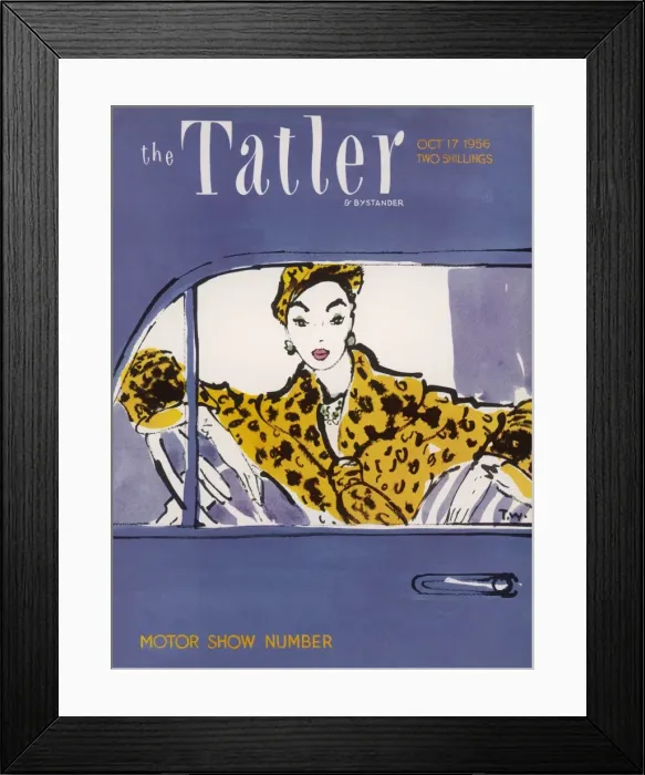 Framed Print : Tatler cover 1956 Framed Print : Tatler cover 1956