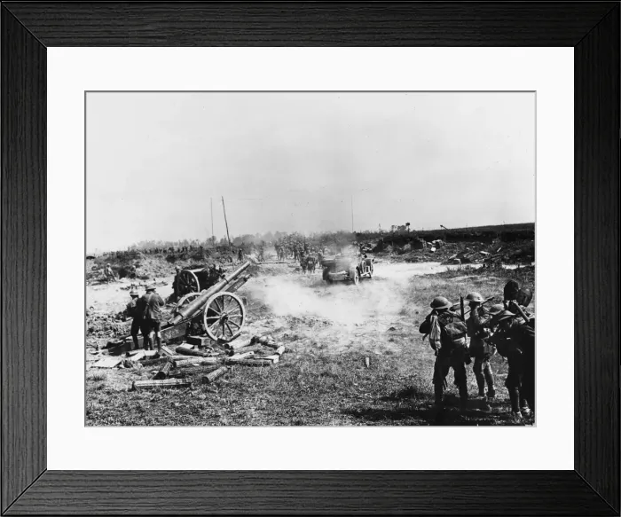 Framed Print : British front in France in 1918 Framed Print : British front in France in 1918