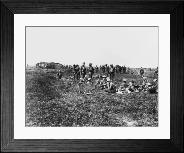 Framed Print : British front in France in 1918 Framed Print : British front in France in 1918