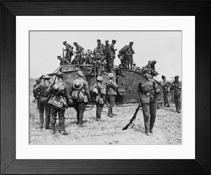 Framed Print : British front in France 1918 Framed Print : British front in France 1918