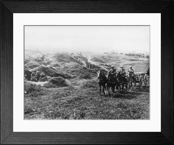 Framed Print : British Front in France 1918 Framed Print : British Front in France 1918