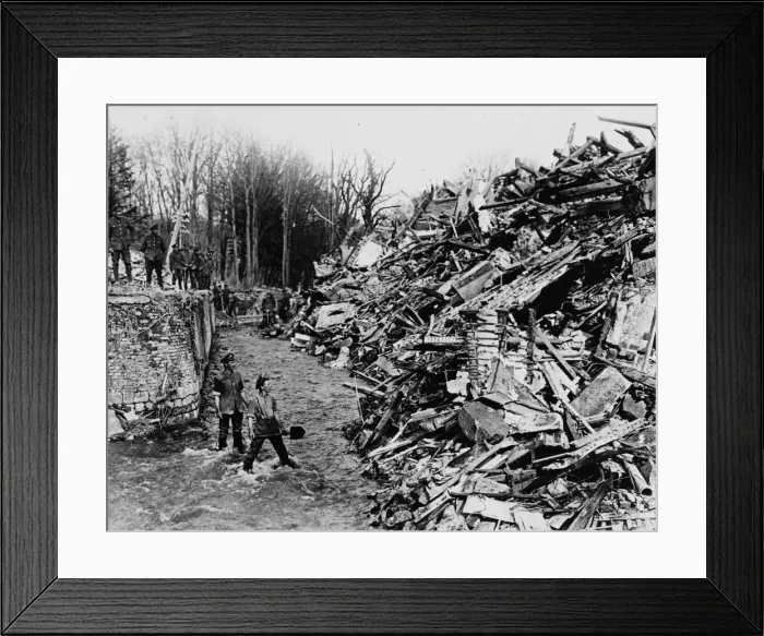 Framed Print : German retreat Hindenburg Line 1917 Framed Print : German retreat Hindenburg Line 1917