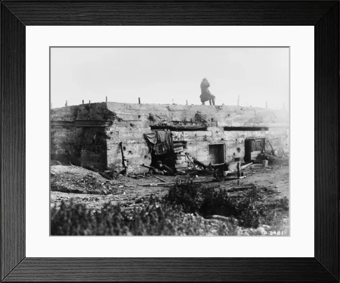 Framed Print : Machine gun post, Queant line 1918 Framed Print : Machine gun post, Queant line 1918