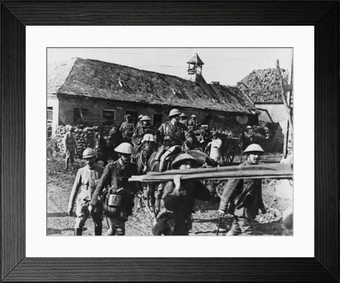 Framed Print : British troops, Maricourt 1916 Framed Print : British troops, Maricourt 1916