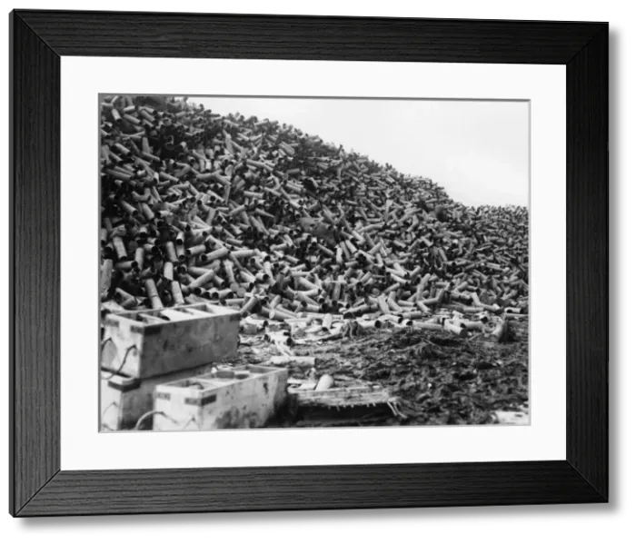 Framed Print : Shell cases 1916 Framed Print : Shell cases 1916