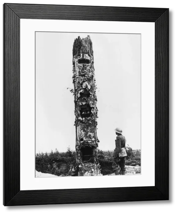 Framed Print : German observation post 1917 Framed Print : German observation post 1917
