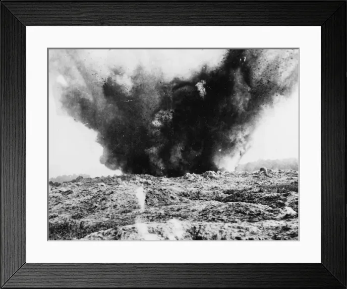 Framed Print : British front in France 1917