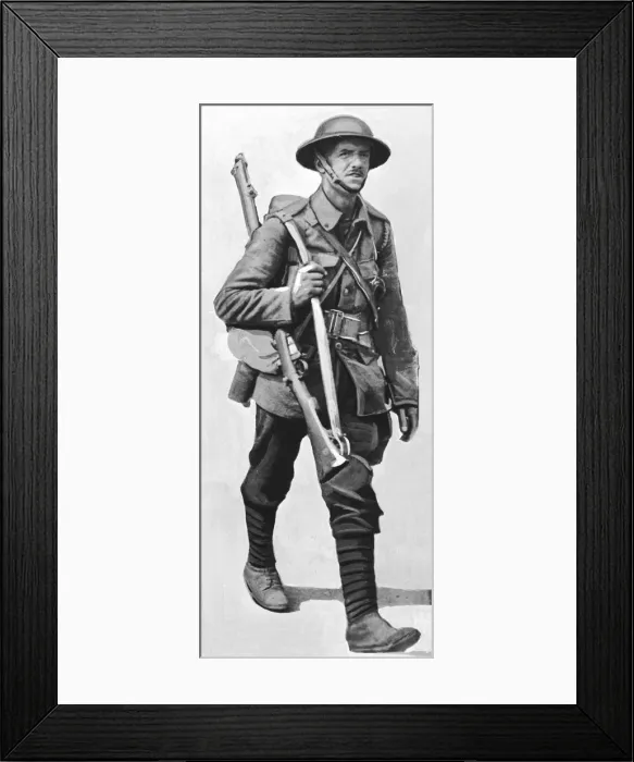 Framed Print : British soldier WWI Framed Print : British soldier WWI
