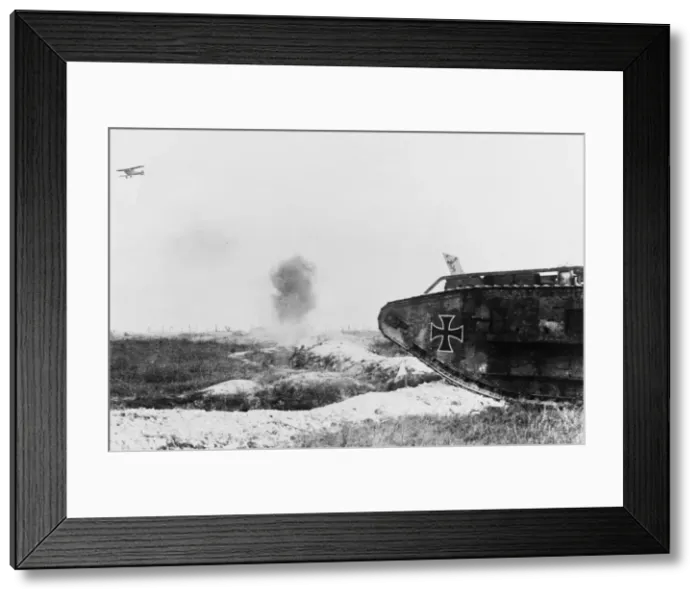 Framed Print : German Tank 1918 Framed Print : German Tank 1918