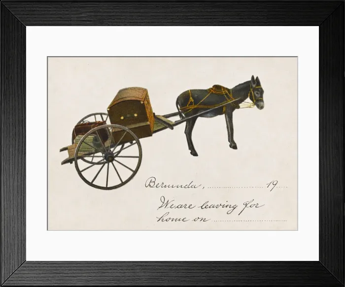 Framed Print : Returning home postcard Framed Print : Returning home postcard