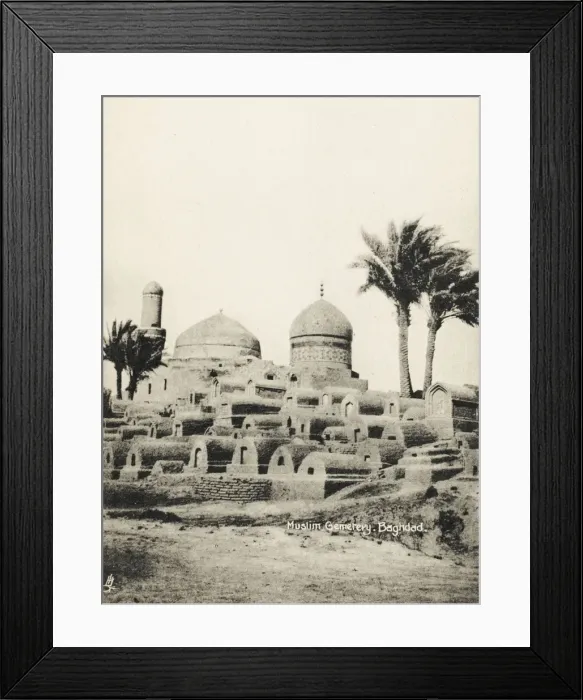 Framed Print : Muslim Cemetery - Baghdad Framed Print : Muslim Cemetery - Baghdad