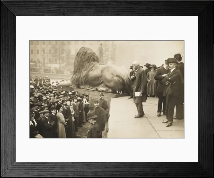 Framed Print : James Keir Hardie address at Trafalgar Square