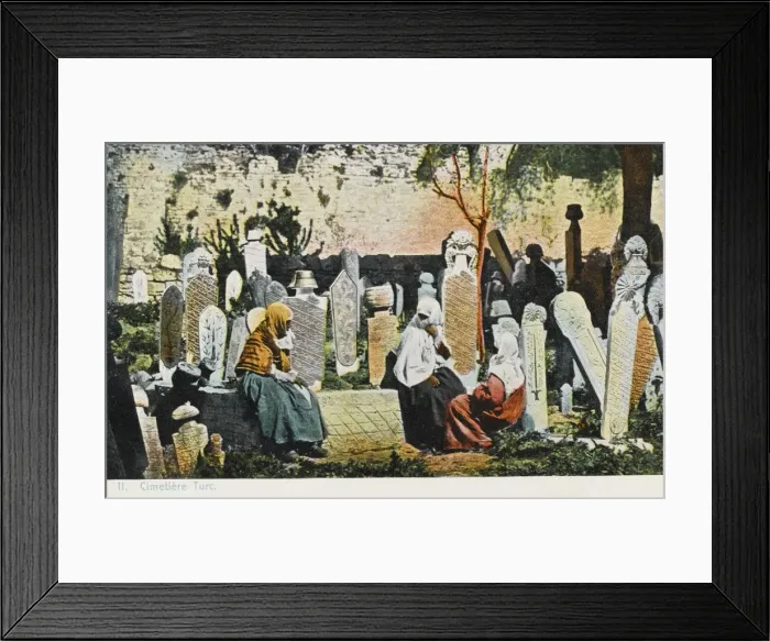 Framed Print : Turkish cemetery - Constantinople Framed Print : Turkish cemetery - Constantinople