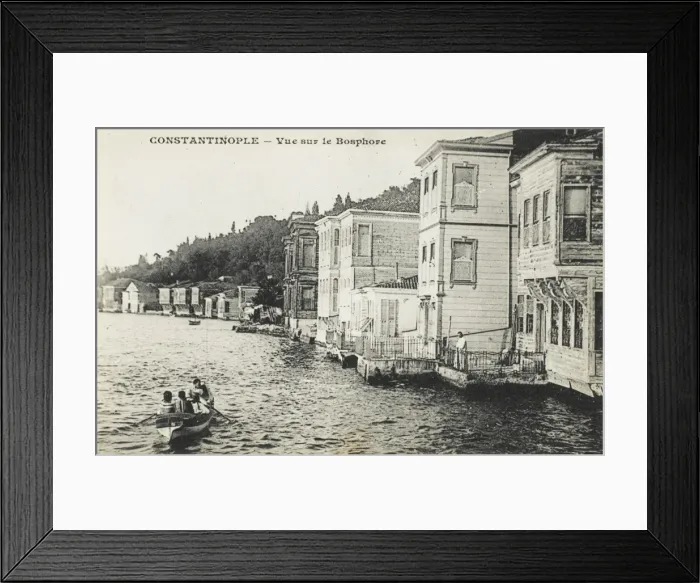 Framed Print : Scene on the Bosphorus - European side Framed Print : Scene on the Bosphorus - European side