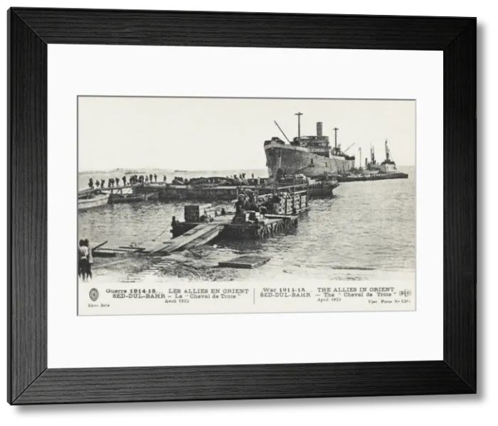 Framed Print : French supply ship Cheval de Troie - Dardanelles Framed Print : French supply ship Cheval de Troie - Dardanelles