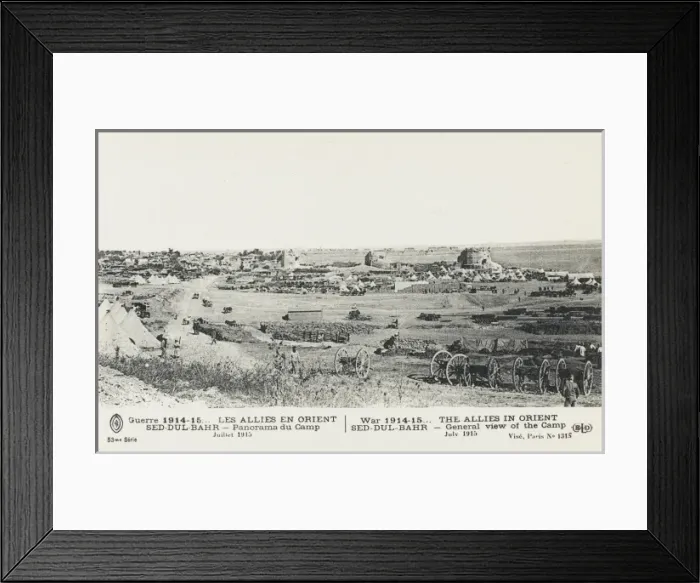 Framed Print : Allied camp at Sed Dul-Bahr Framed Print : Allied camp at Sed Dul-Bahr