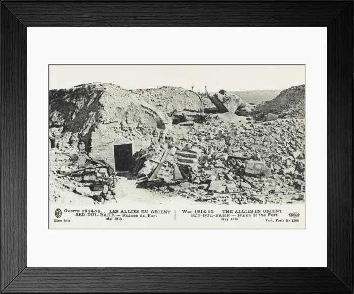 Framed Print : Ruins of Fort at Sed Dul-Bahr Framed Print : Ruins of Fort at Sed Dul-Bahr