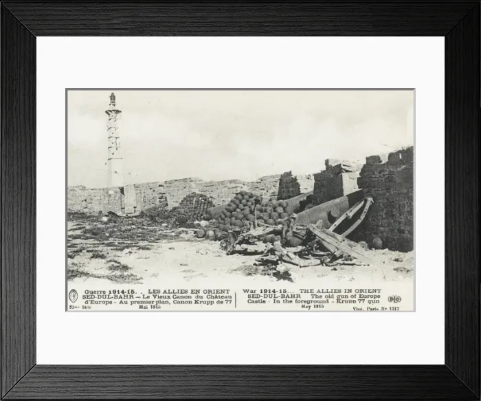 Framed Print : Captured Turkish Guns - 1915 Framed Print : Captured Turkish Guns - 1915