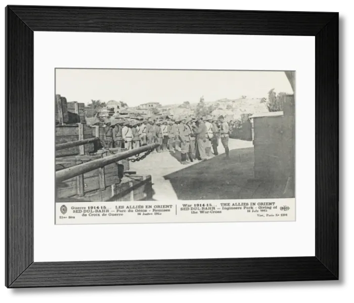 Framed Print : Awarding the War Cross - Dardanelles Framed Print : Awarding the War Cross - Dardanelles