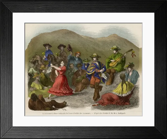 Framed Print : Dance, Samacueca, Peru Framed Print : Dance, Samacueca, Peru