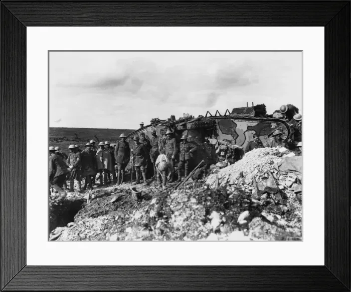 Framed Print : Tank D-17 at Flers Framed Print : Tank D-17 at Flers