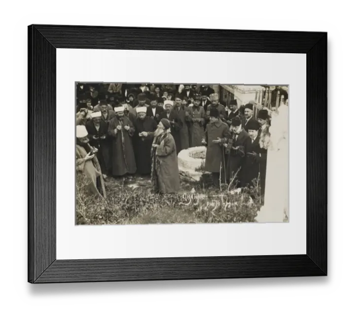 Framed Print : Chanakkale - Prayers being said near a well Framed Print : Chanakkale - Prayers being said near a well