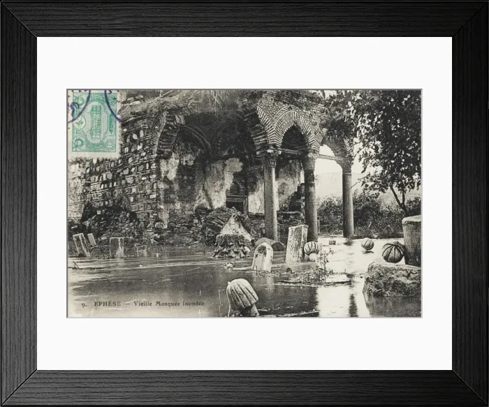 Framed Print : The old Mosque at Ephesus under flood water Framed Print : The old Mosque at Ephesus under flood water