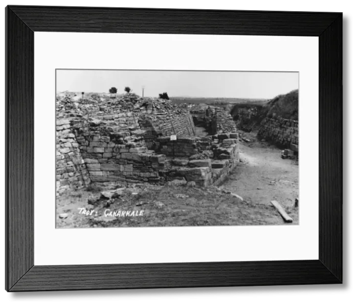 Framed Print : Ruins of Troy - Hissarlik, Turkey Framed Print : Ruins of Troy - Hissarlik, Turkey